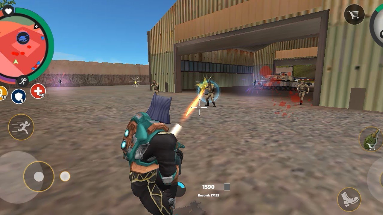 Danger Level MAX 😱 Army vs Player | Intense Game Fight #ropeherovicetown 