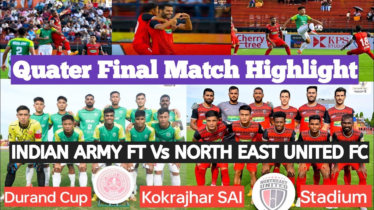 Quater Final Highlights //North East United fc Vs Indian Army Ft / KOKRAJHAR SAI Stadium #bnbodovlog