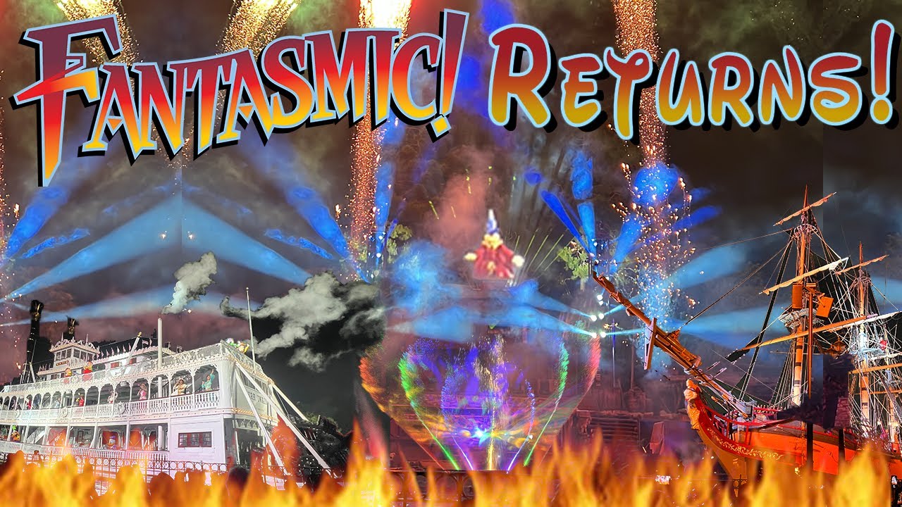 [4K] Opening Performance -Fantasmic Returns to Disneyland - Center Preferred Viewing Area
