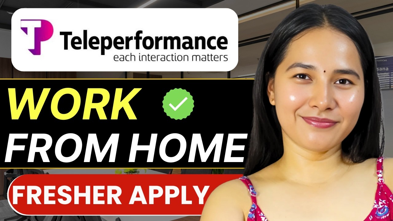 Work From Home Jobs 2026 🔥 | Teleperformance Hiring | Customer Support Executive | Freshers Apply