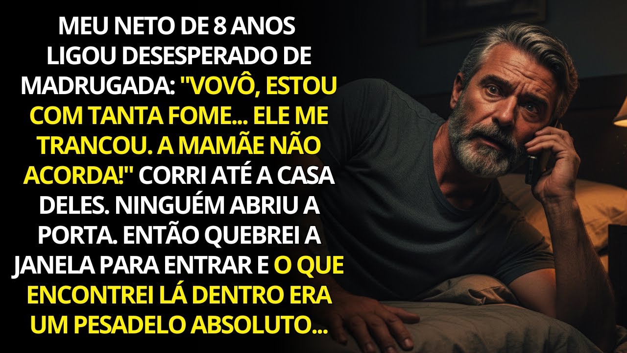 Meu neto me ligou as 2 da manhã chorando: “Vovô, ele me trancou… e a mamãe não acorda!”