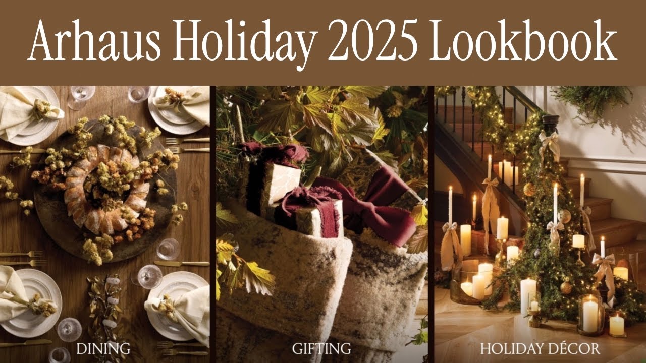 Откройте для себя изысканную элегантность коллекции Arhaus Holiday 2025