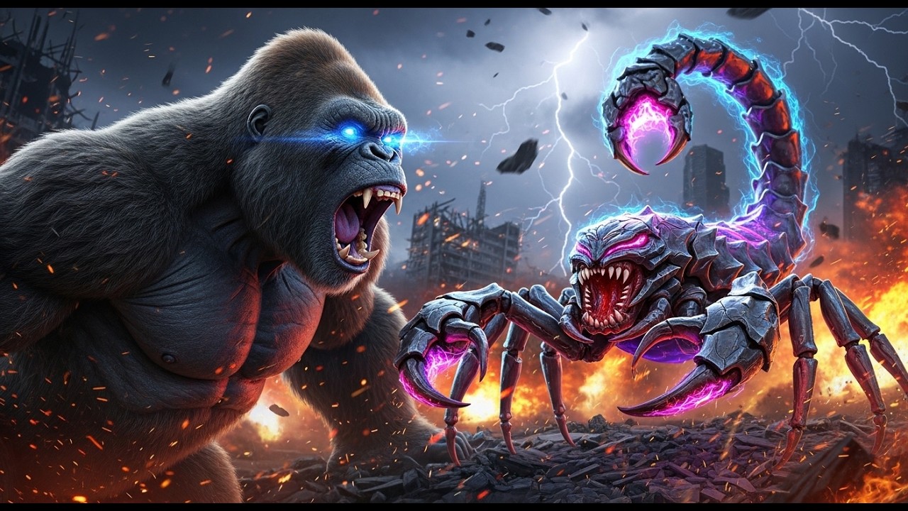 King Kong vs Titan Scorpion King – The Most Brutal Fight Ever Seen! (PT01)