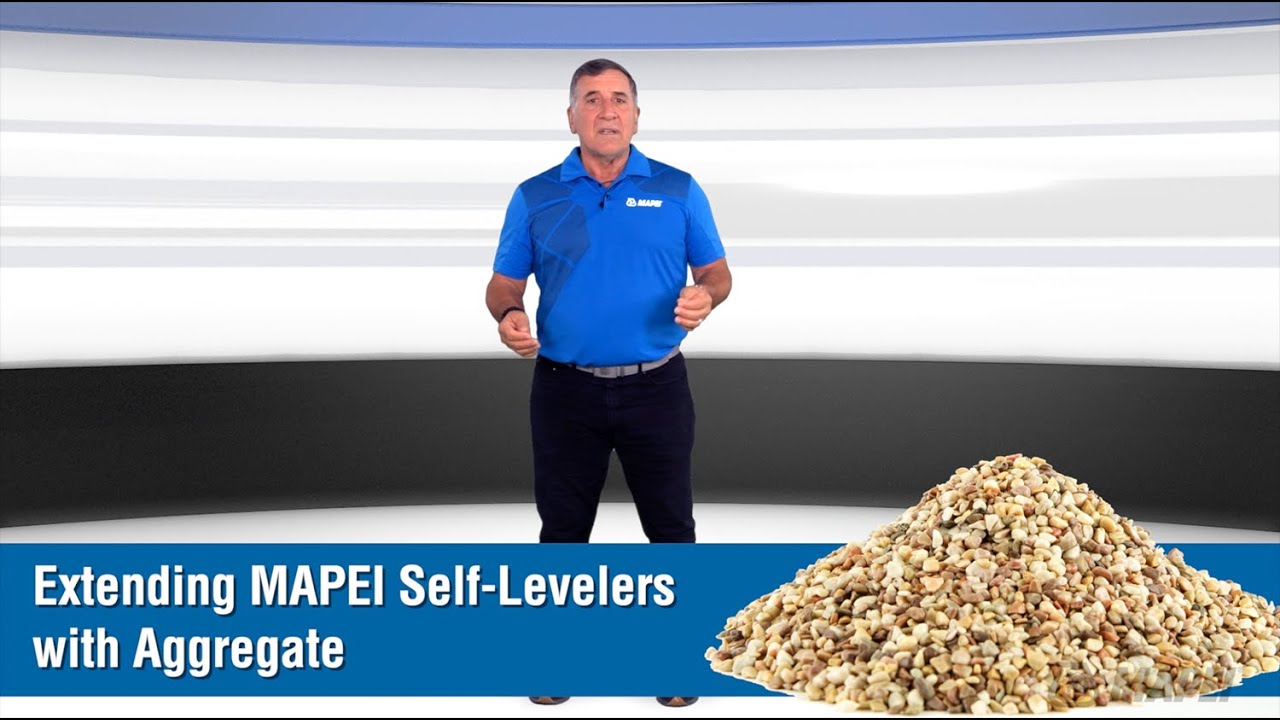 MTI-TV: Extending MAPEI self-levelers with aggregate
