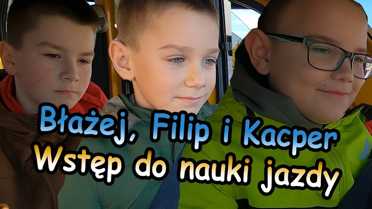 Błażej, Filip i Kacper: nauka jazdy samochodem - początek 🚗 Akademia jazdy dla dzieci KIDZZ Kielce