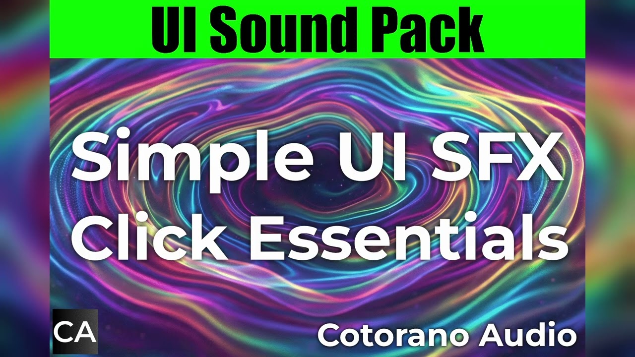 Simple UI SFX - 100 Click Essentials【Cotorano Audio】