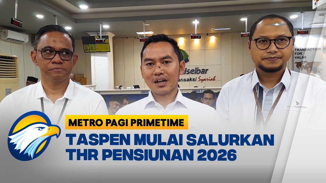 PT Taspen Persero Salurkan THR Peserta Pensiun 2026 - [Metro Pagi Primetime]