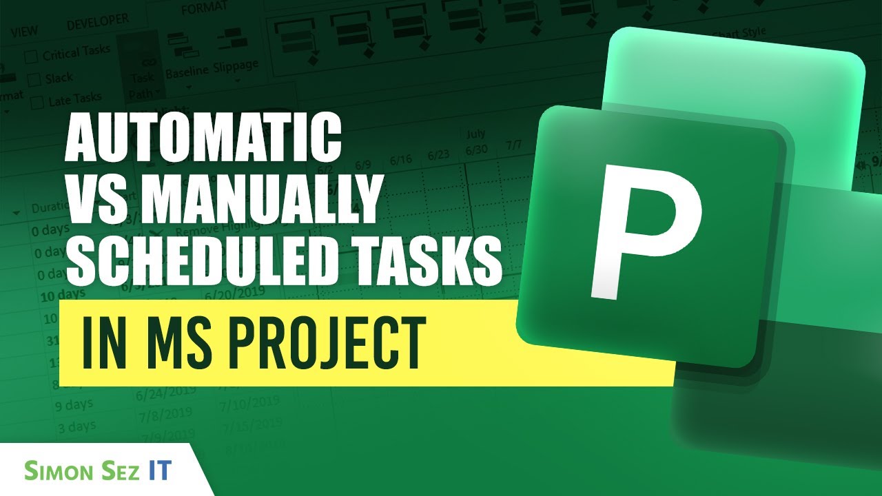 How to Set a Task: Automatic vs Manually Scheduled Tasks in MS Project