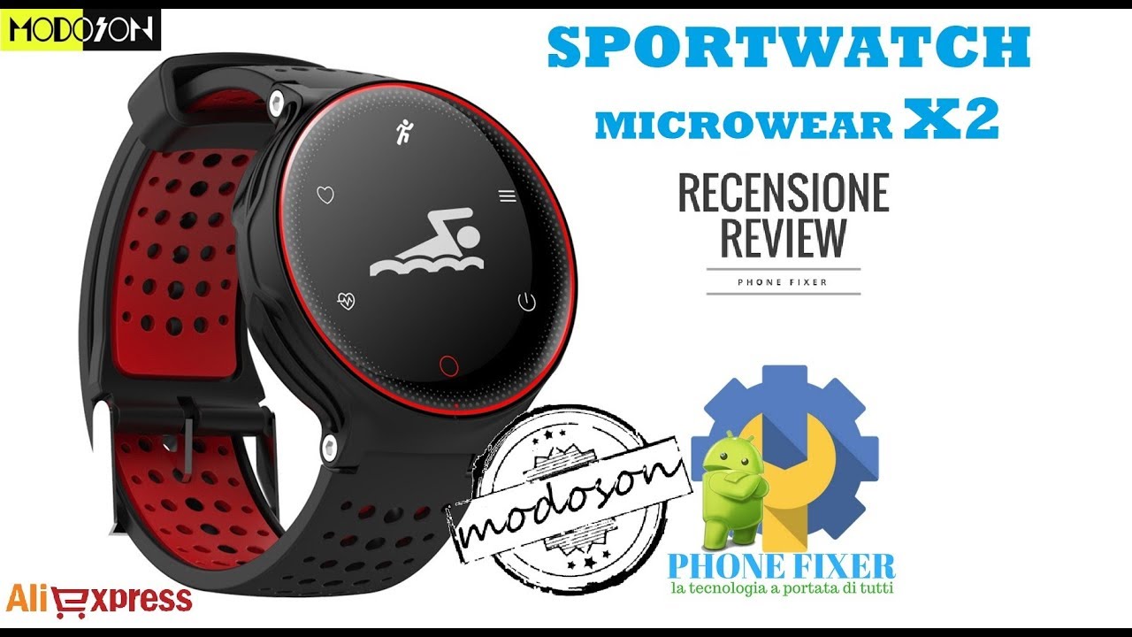 Smartwatch Microwear X2 Sportwatch low-cost, Recensione By PHONE FIXER