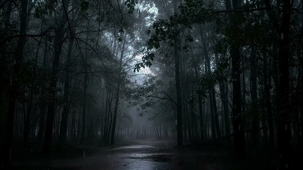 Heavy Rain Ambience | Deep Sleep, Meditation Music, Sound Therapy, Nature Sounds