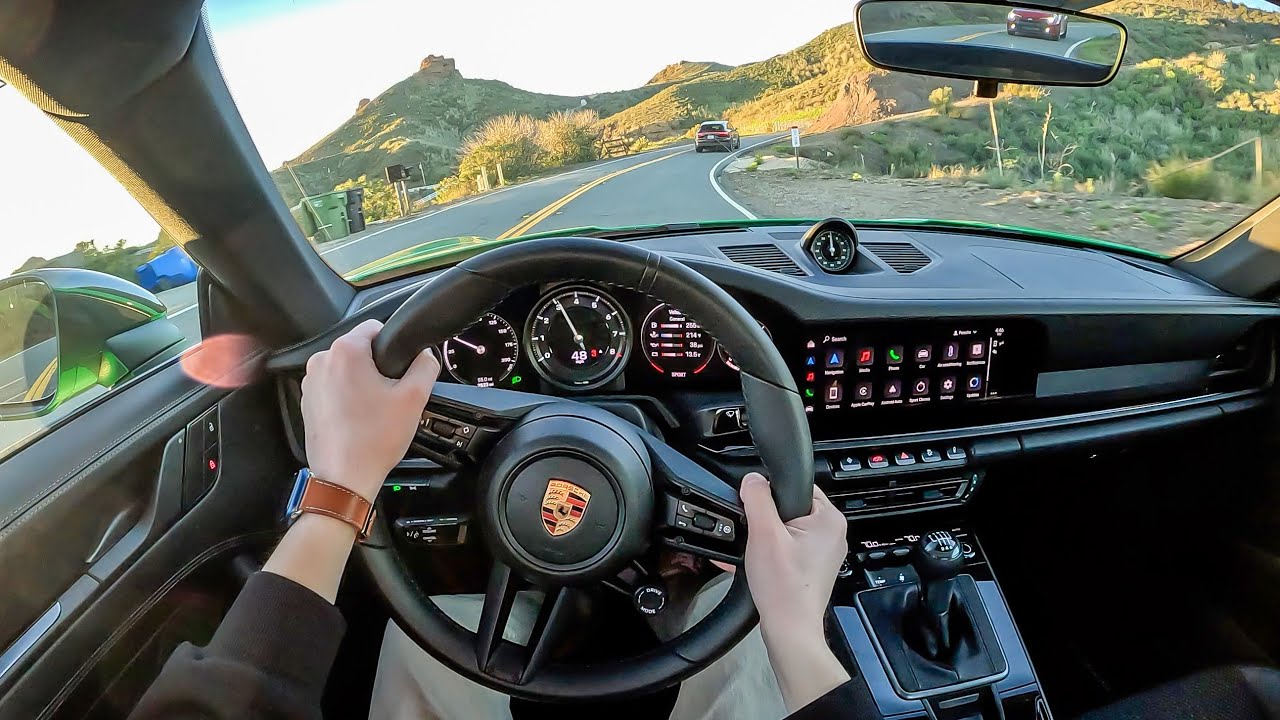 2023 Porsche 911 Carrera T - POV Canyon Drive (Binaural Audio)