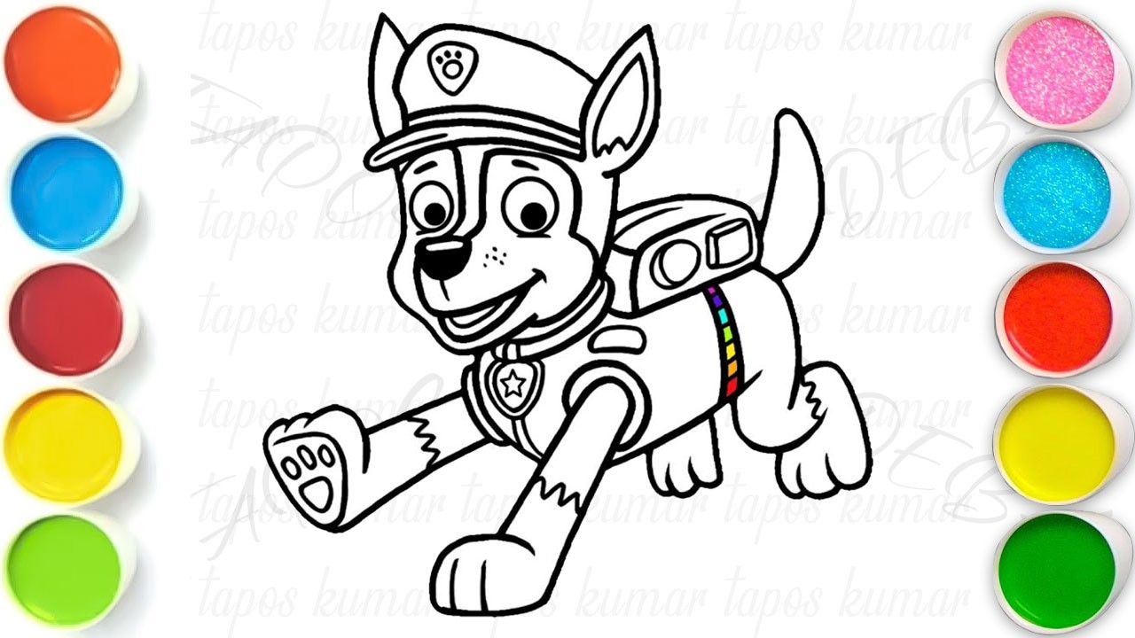 Paw Patrol Drawing, Painting & Coloring For Kids and Toddlers_ Kids Art