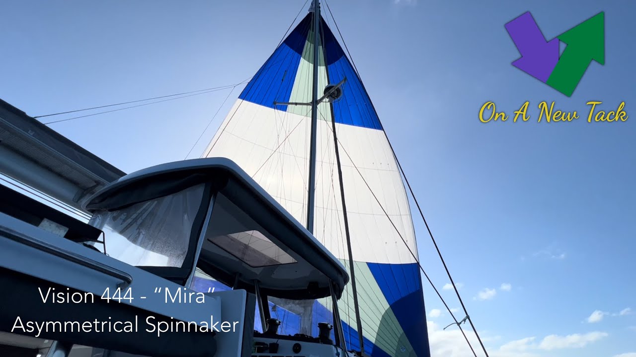 Atlantic Ocean Crossing on Vision 444 &ldquo;Mira&rdquo; - Asymmetrical Spinnaker