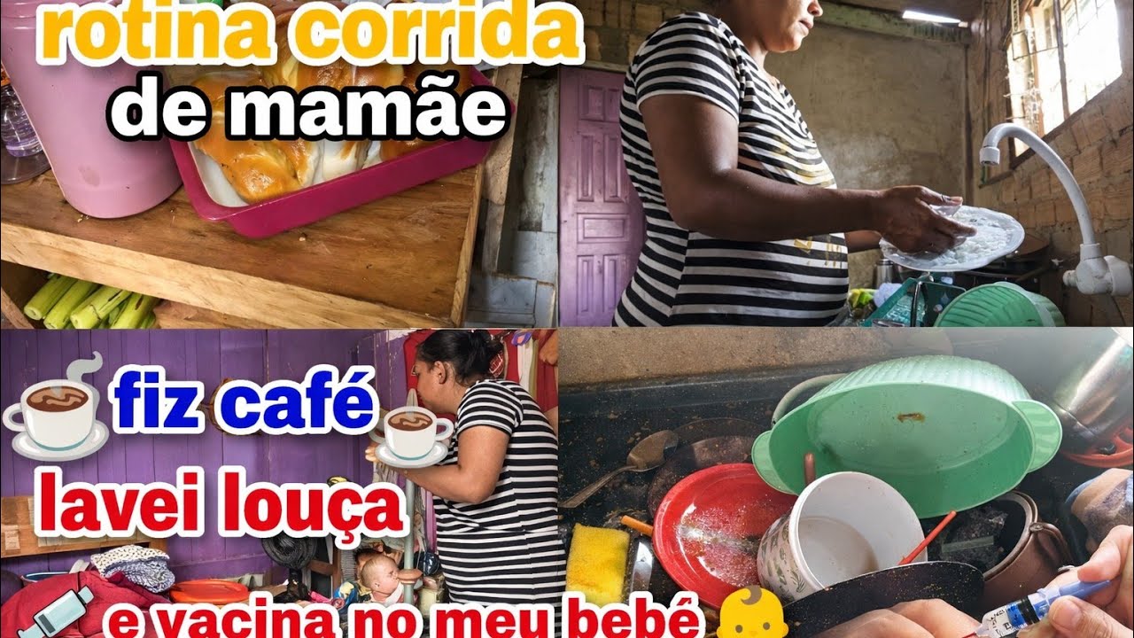 ROTINA CORRIDA DE MAMÃE 👶☕ DIA DE VACINA DO MEU BEBÊ 💉
