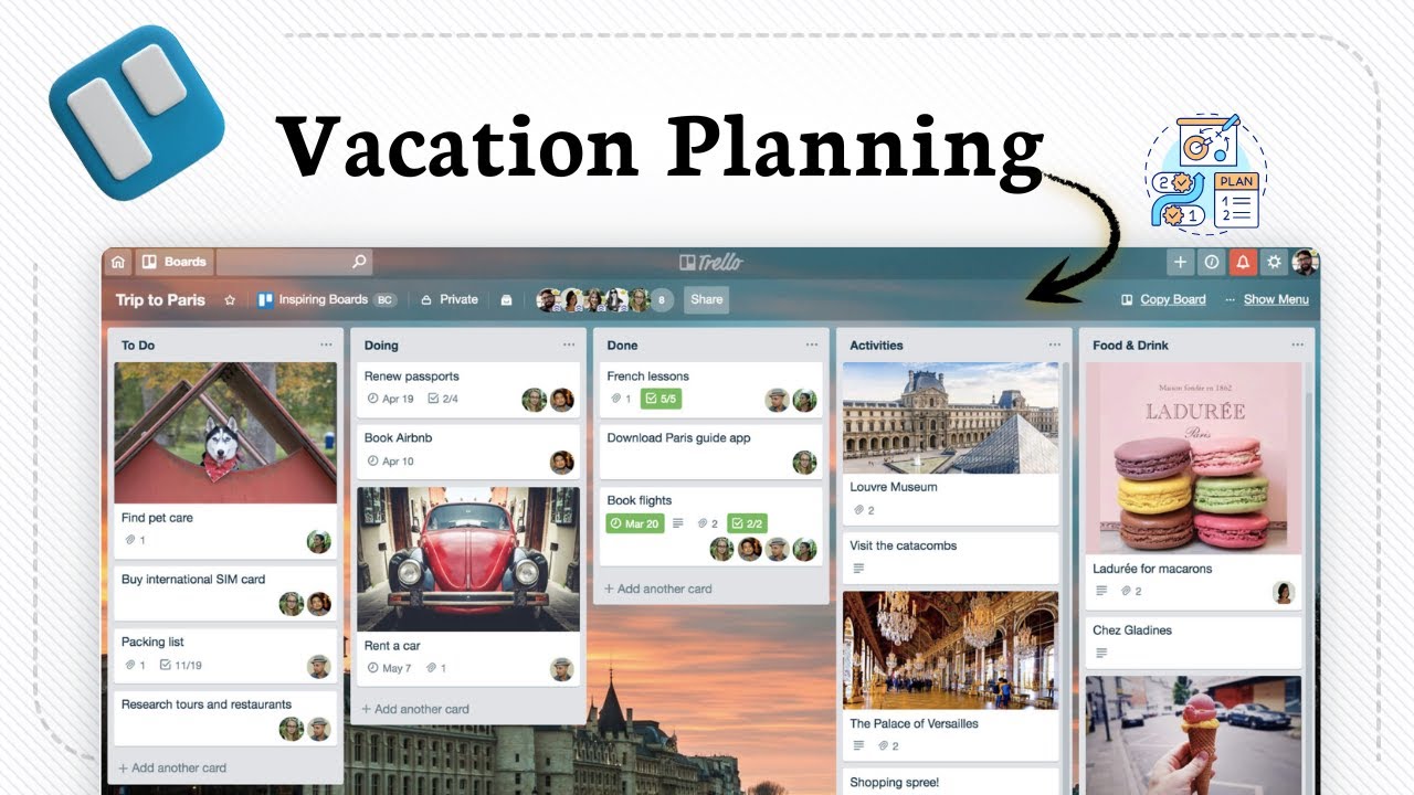 Как планировать отпуск в Trello