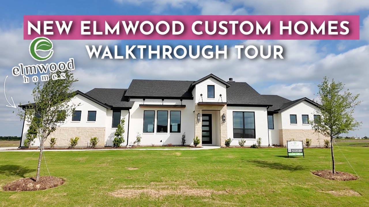 WALK-THROUGH TOUR NEW ELMWOOD CUSTOM HOMES in BYRUM RANCH | DFW New Construction Homes for Sale