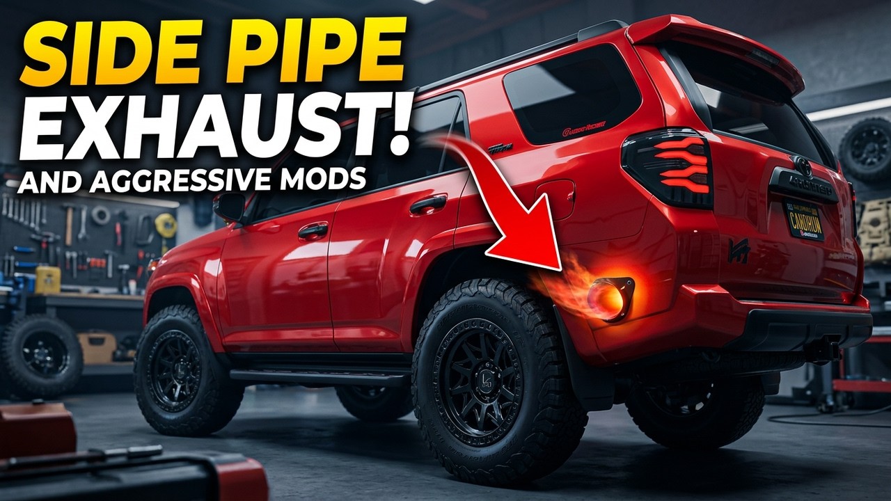 ⬛️🟥⬛️ Toyota 4Runner: Custom 4Runner with Aggressive Mods & Exhaust