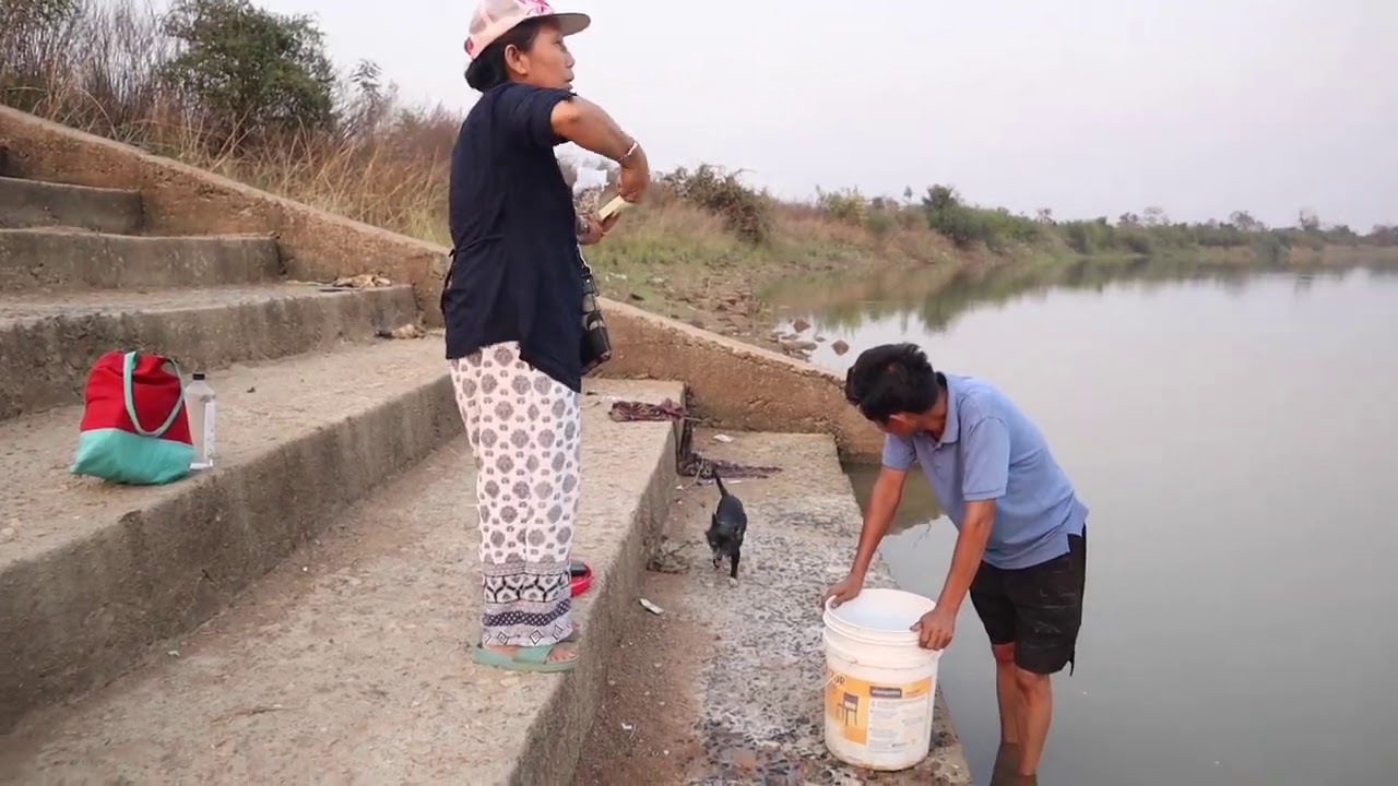 Nyshu Nga || Releasing fish in the pond || setting free..