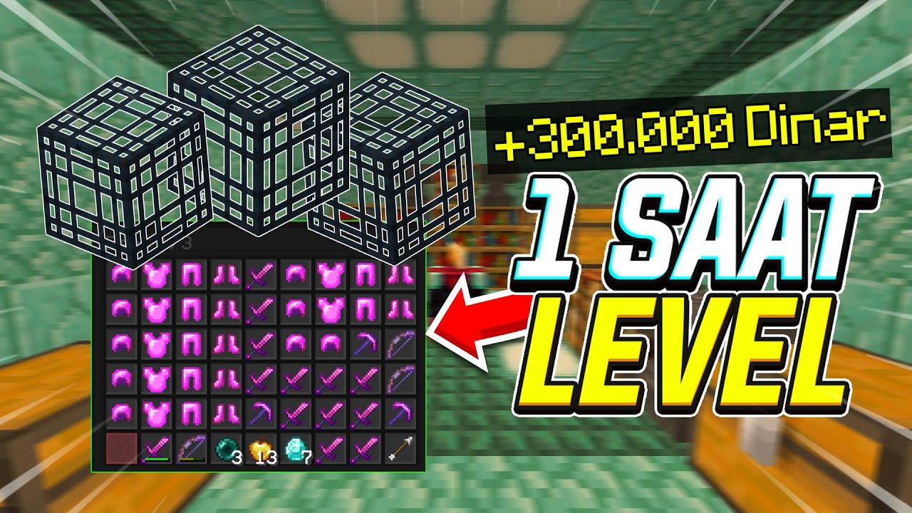 1 SAAT BOYUNCA XP İLE PARA KASTIM (350K!??!) Survival Ametist -minecraft craftrise