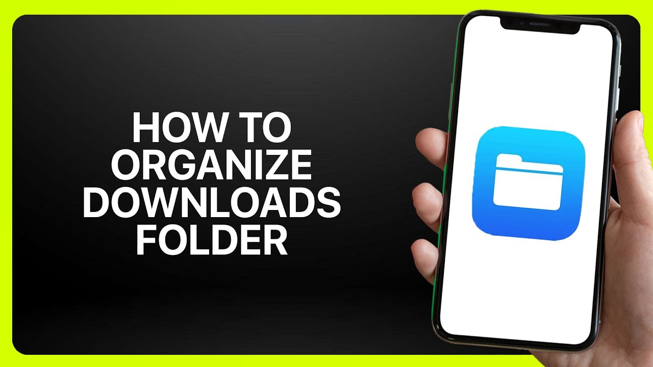 How To Organize Downloads Folder In iPhone Files App ! Tutorial