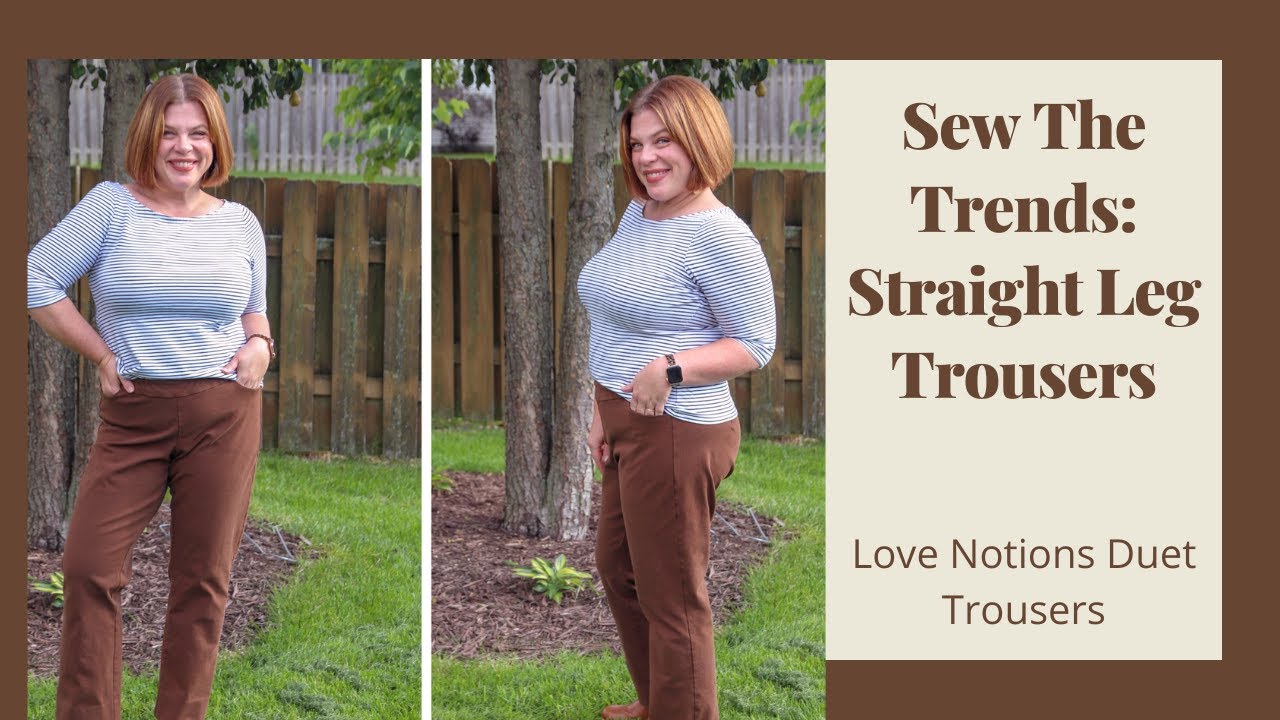 Sew The Trends: Straight Leg Trousers