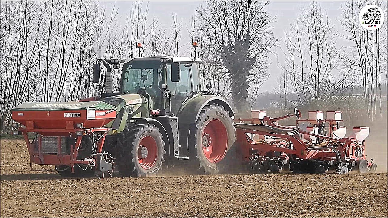 Fendt 720 S4 + Gaspardo - MANTA XL 12 & PA - Anselmi Angelo e Renato - Big corn seeding 2019