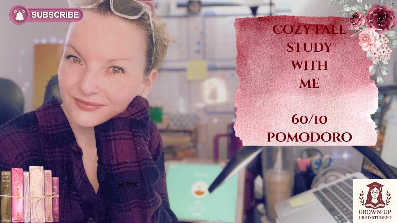 Study with me! | Cozy fall study session 🥰 🍂 📚 | 60/10 pomodoro