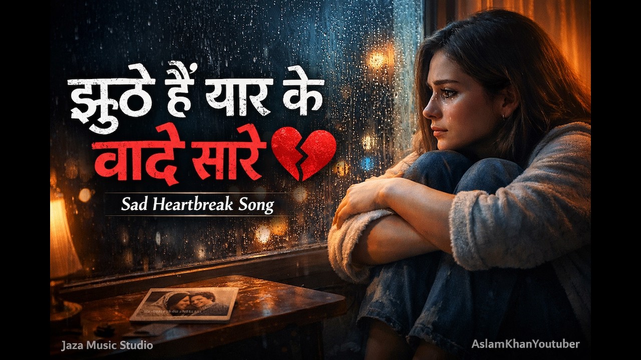 झूठे हैं यार के वादे सारे | Sad Hindi Heartbreak Song | Jaza Music Studio