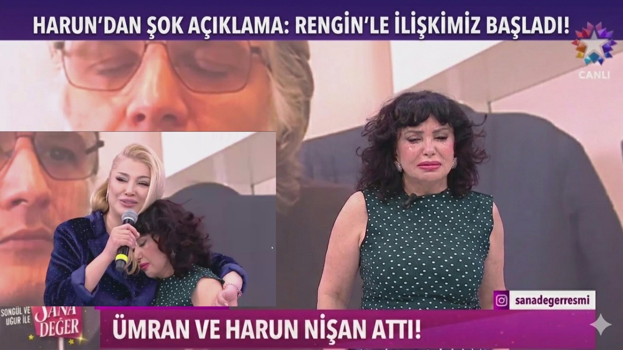 SANA DEĞER ŞOK ÜMRAN HARUN YÜZÜK ATTI RENGİN HARUN YENİDEN EL ELE GÖZYAŞLARI İÇİNDE ÜMRAN AĞLADI ŞOK