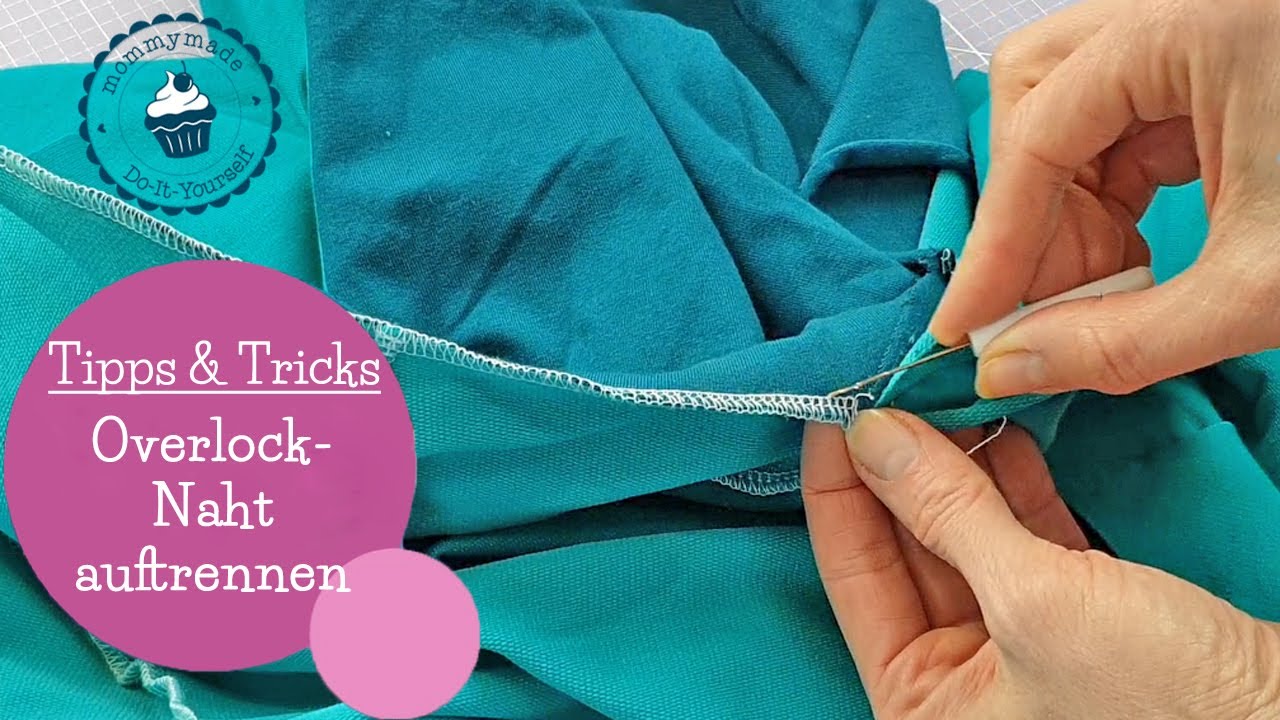 Overlocknaht auftrennen | Naht auftrennen Overlock | Tutorial | DIY Anleitung | Nähen | mommymade