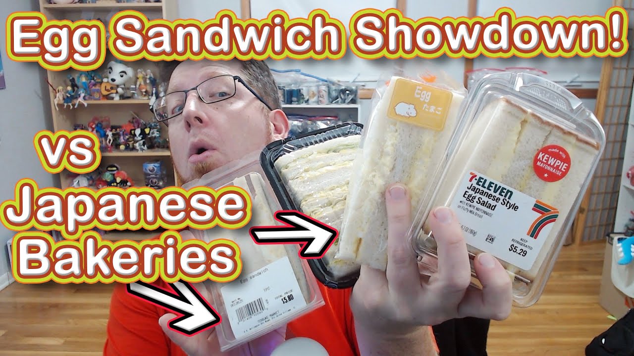7-Eleven vs Japanese Bakeries! Egg Sandwiches!! - Taste Test & Review - JT's J-Treats