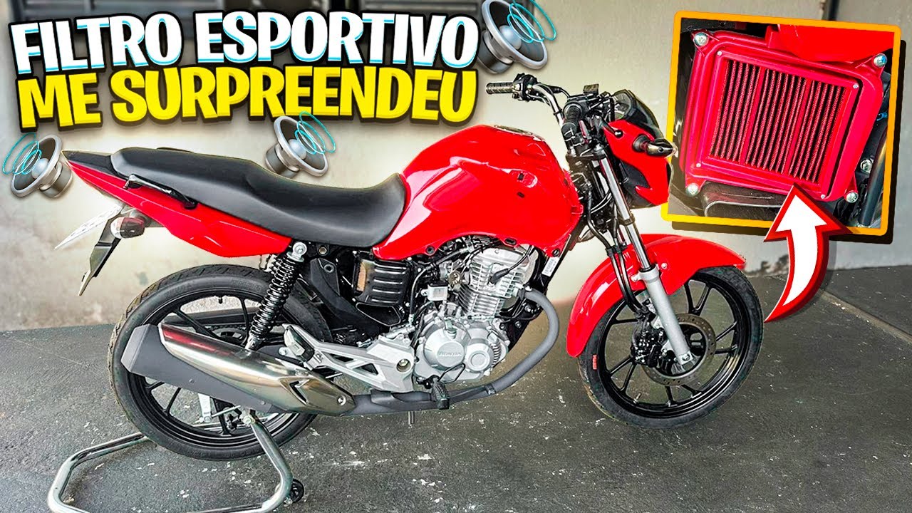 FILTRO ESPORTIVO DO GRAU NA FAN 160 [ RONCO FICOU TOP ] 🔥