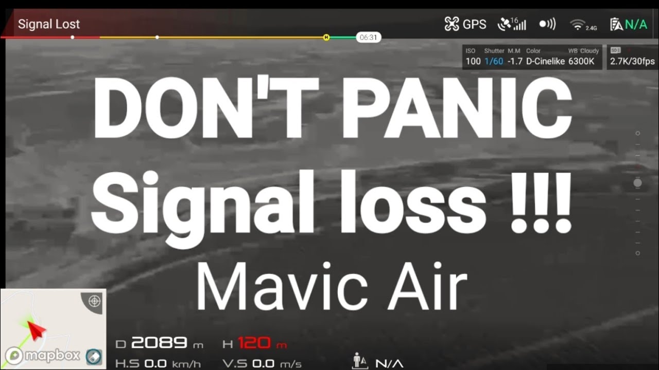 Mavic Air signal loss, return to home function.