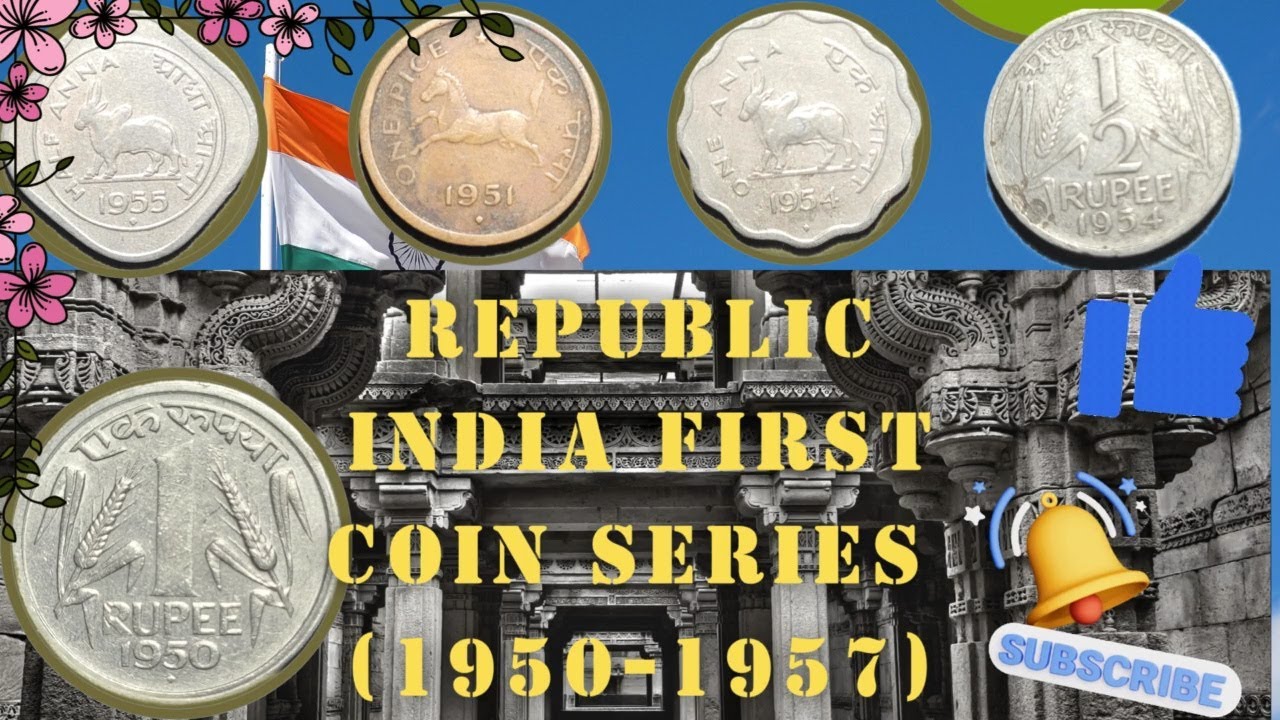 Republic of India First Coins (1950–1956) | Anna Series Full Collection #oldcoins #coin#shorts