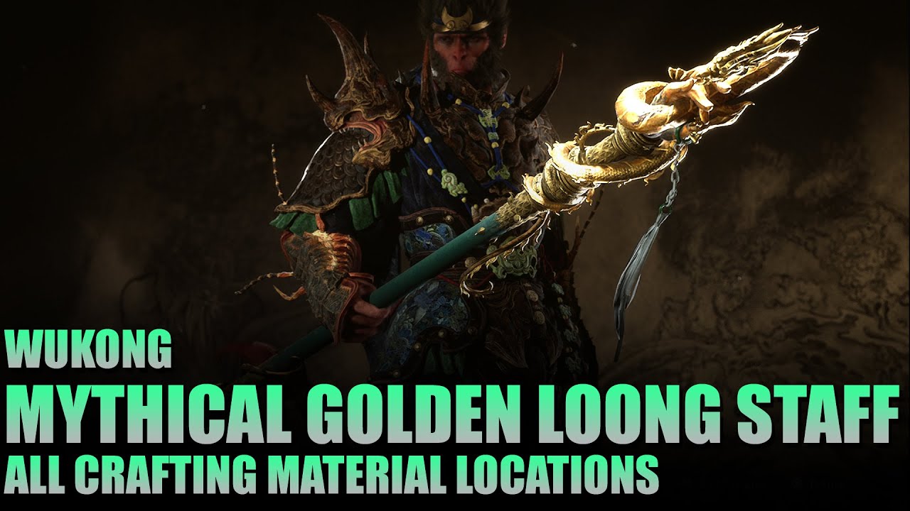Как создать золотой посох Лунг | Black Myth Wukong