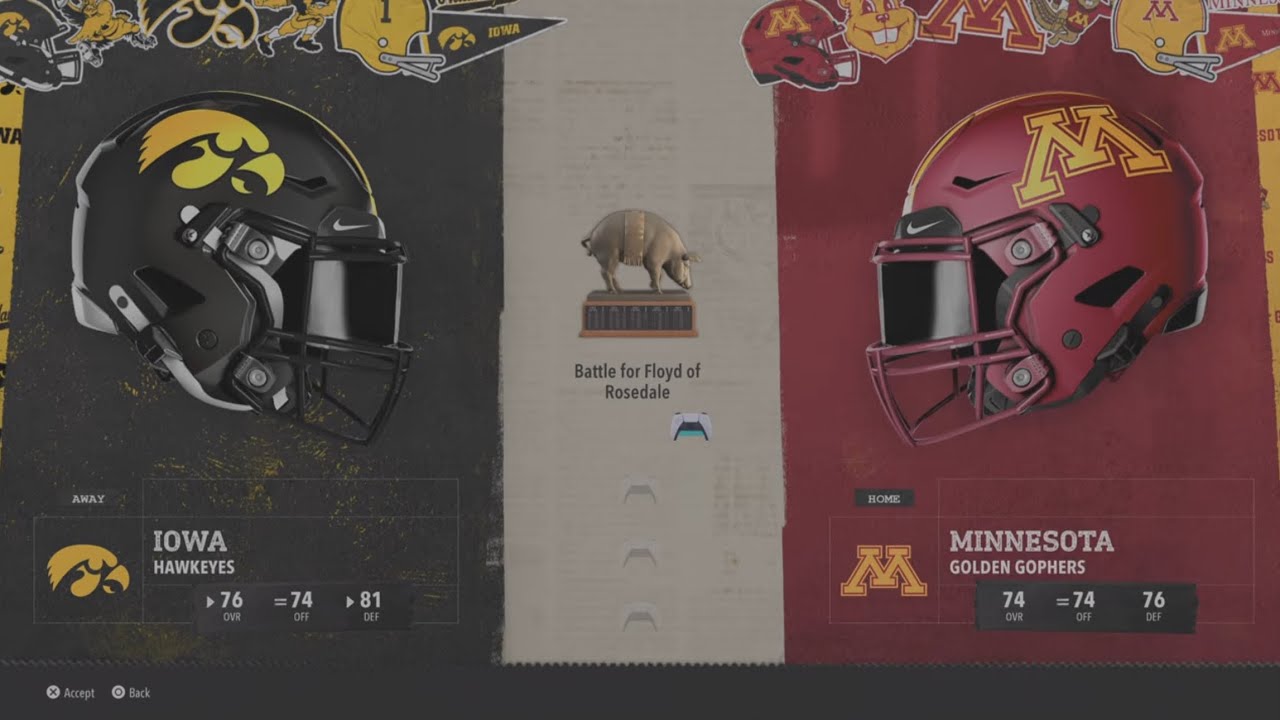 Iowa vs Minnesota WK12 2030 AI vs AI