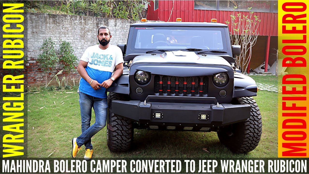 Mahindra Bolero Camper Converted to Jeep Wrangler Rubicon | MODIFICATIONS WITH 5 YEARS WARRANTY