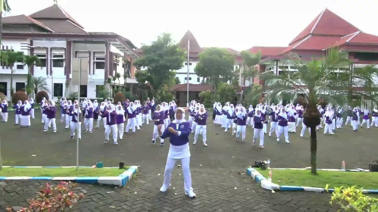 Senam pelajar pancasila IGTKI-PGRI Provinsi Jawa Timur dalam rangka konker I 2023