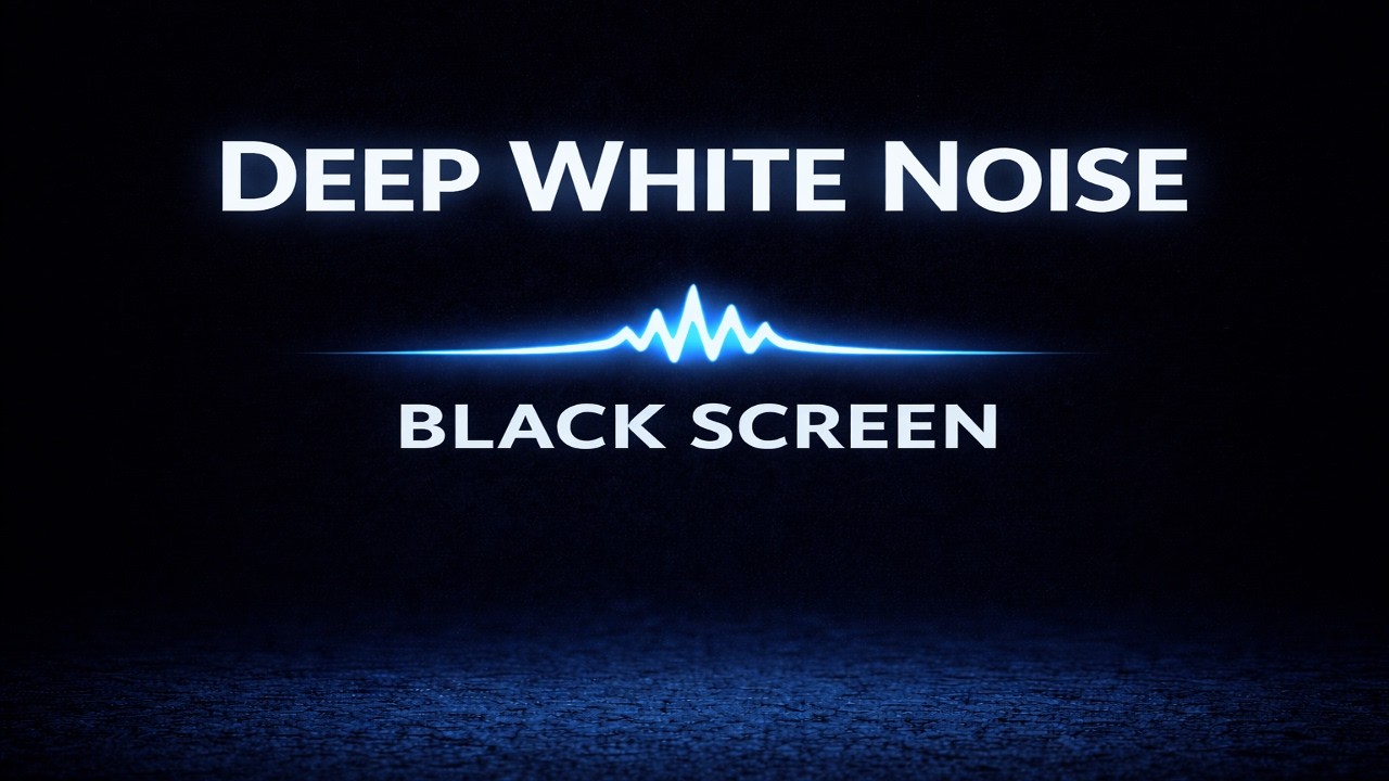 10 Hours Noise Blocking White Noise | Black Screen | Sleep, Focus, Study