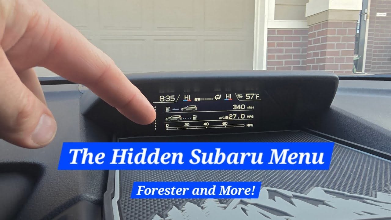 Скрытое меню Subaru? Subaru Forester 2024 года и другие модели! Как настроить!