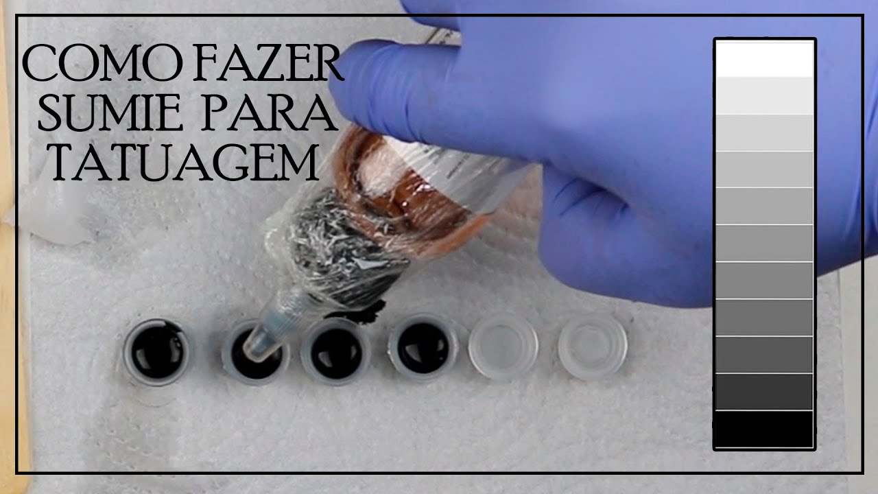 COMO FAZER SUMIE PARA TATUAGEM FORMULA SIMPLES.