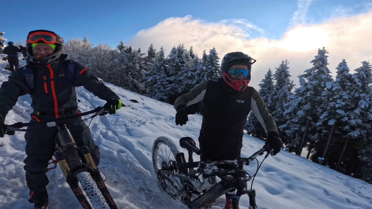 E-MTB Avalanche !!! ❄️😱🥶… che botte 🤕