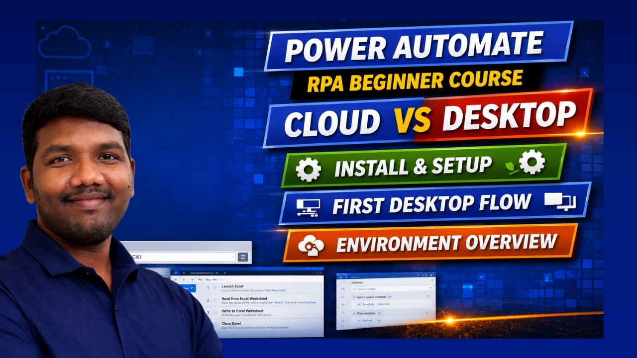Power Automate RPA Introduction - Environment Overview, Extension configuration and PAD walkthrough