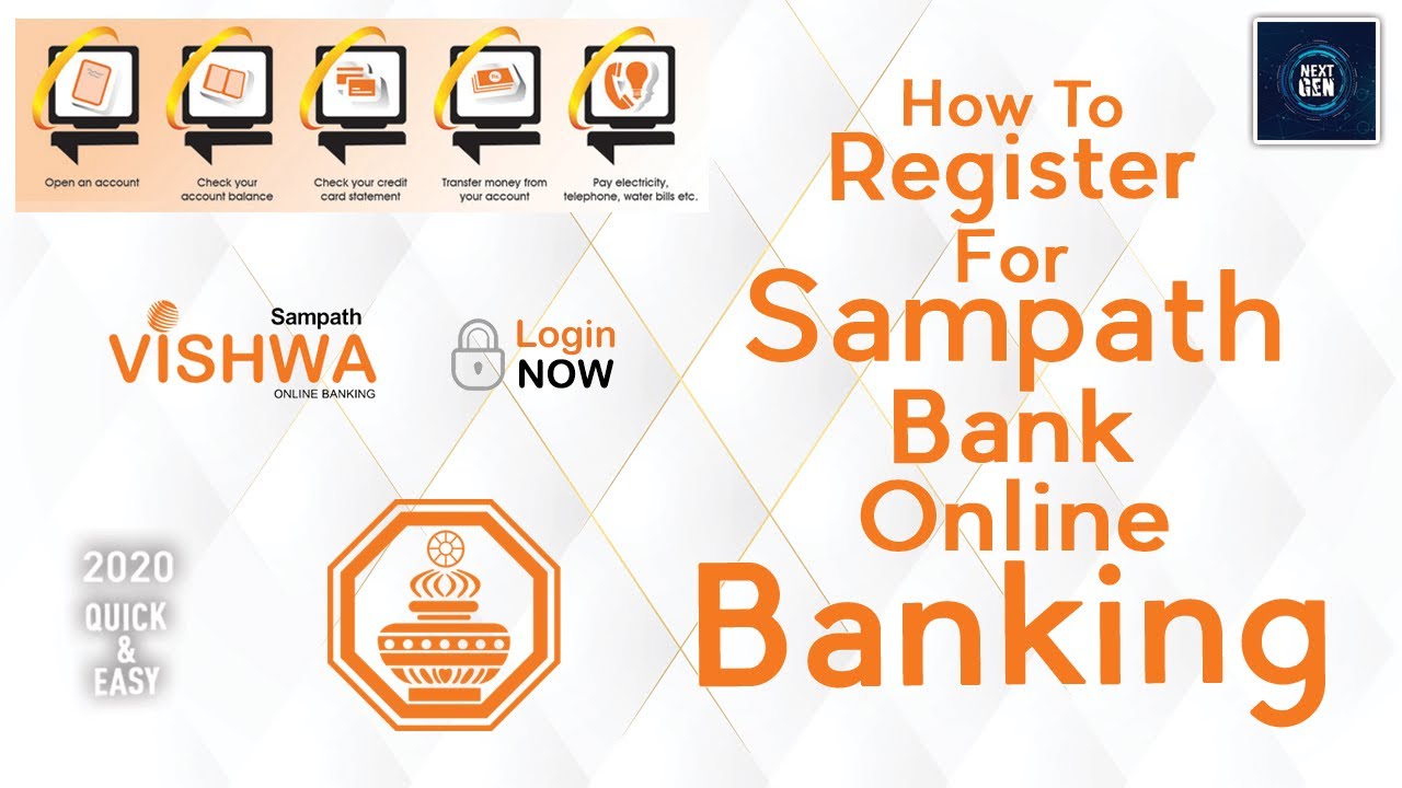 Sampath Bank Online Banking Registration Step By Step  Quick & Easy 2020