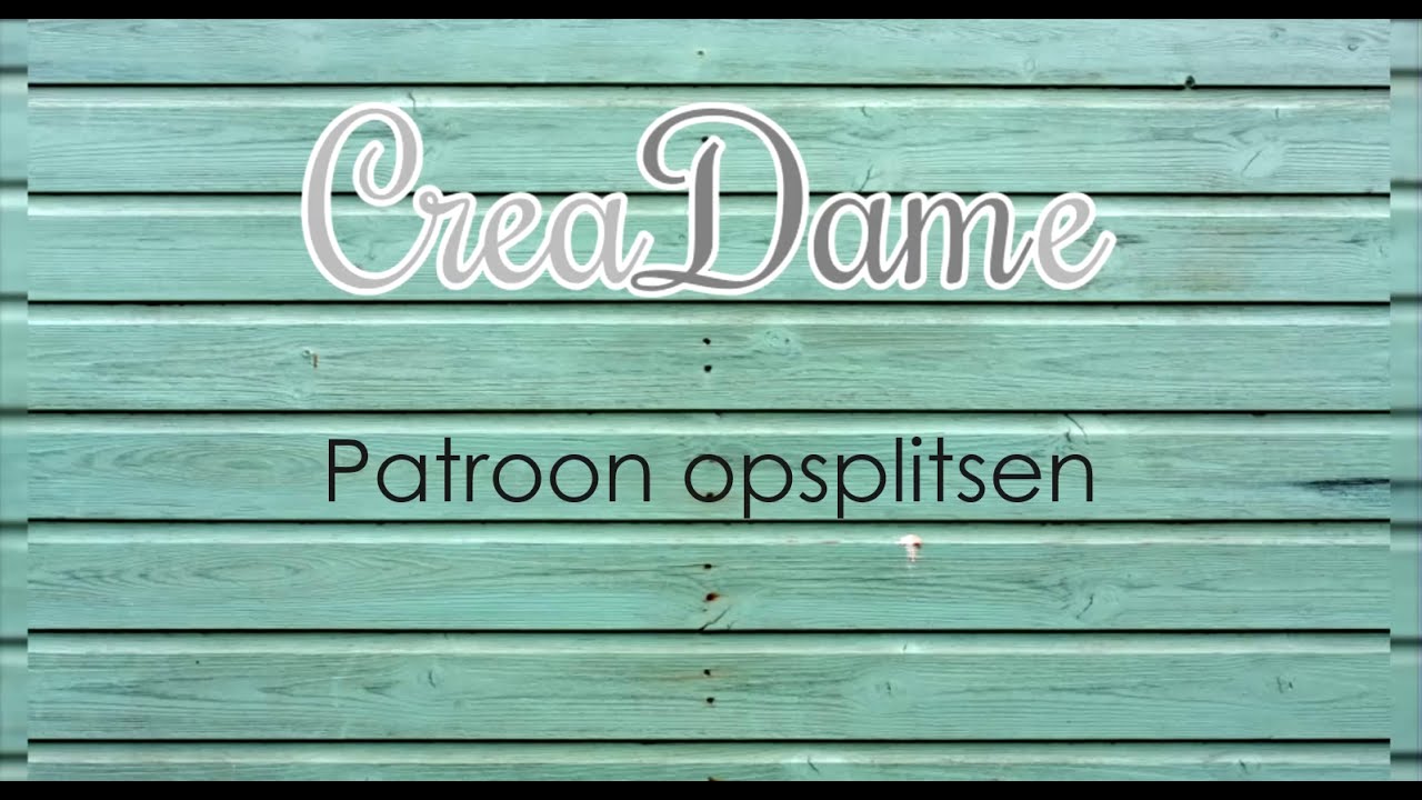 Canvas Workspace Patroon opdelen