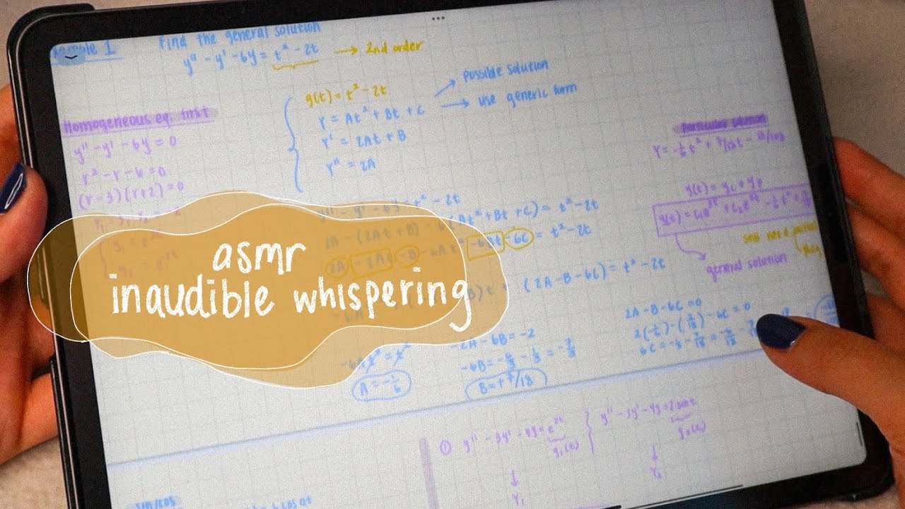 ASMR Inaudible note taking on my iPad 🌼