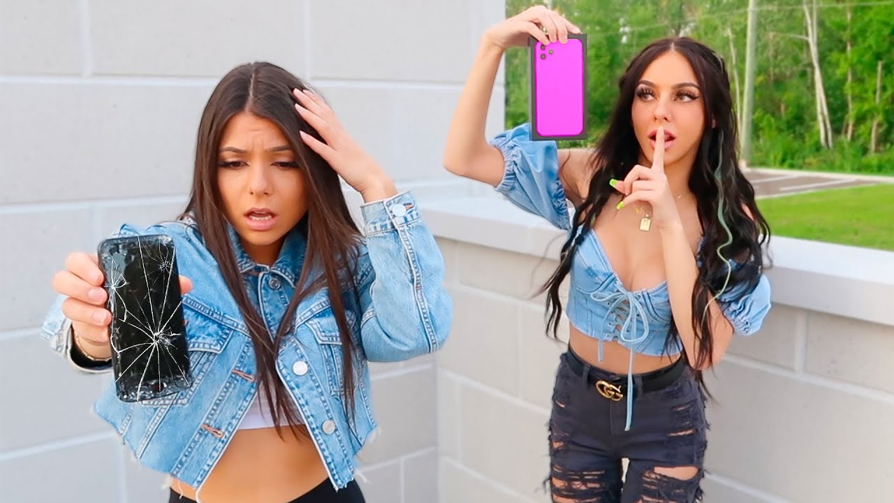 BREAKING My Sister's Phone, Then Surprising Her With A iPhone 11