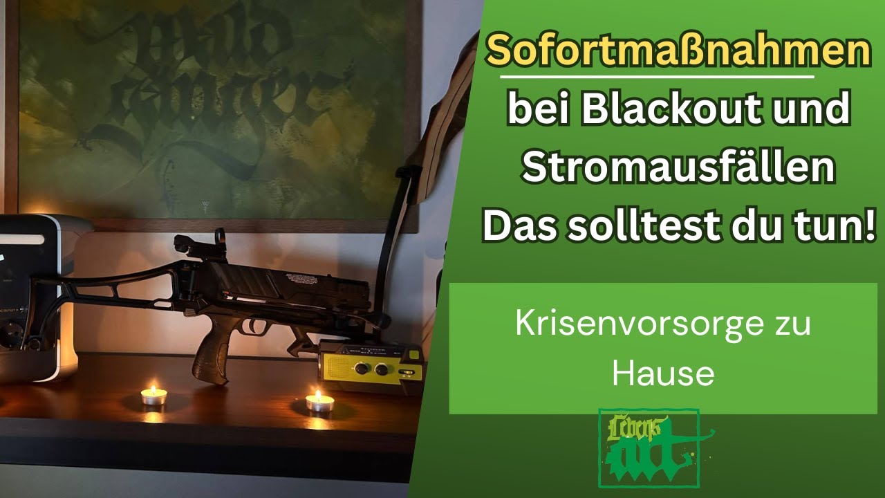Die wichtigsten Sofortmaßnahmen bei Blackout und Stromausfällen | Krisenvorsorge zu Hause