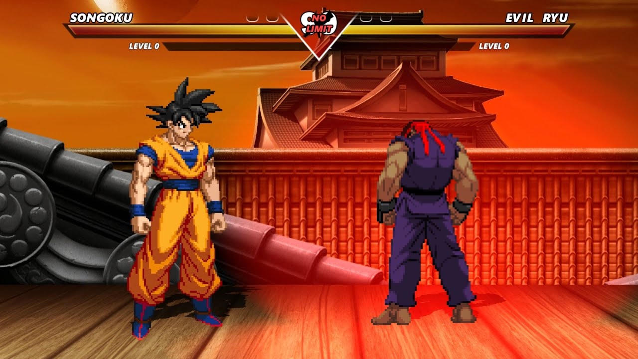 GOKU vs EVIL RYU - Highest Level Insane Fight‼️