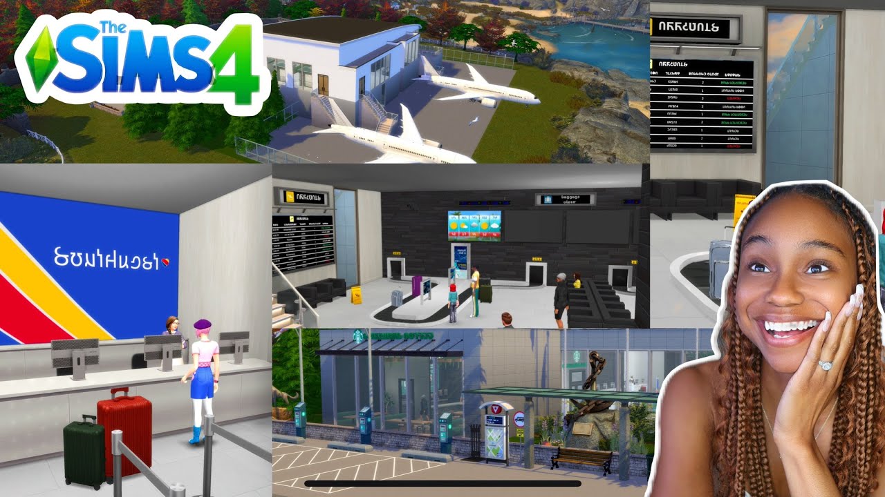 Theres Finally a Airport In The Sims 4 ✈️ ! ✨Free DL Available NOW ! *With Links*